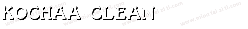 Kochaa Clean字体转换